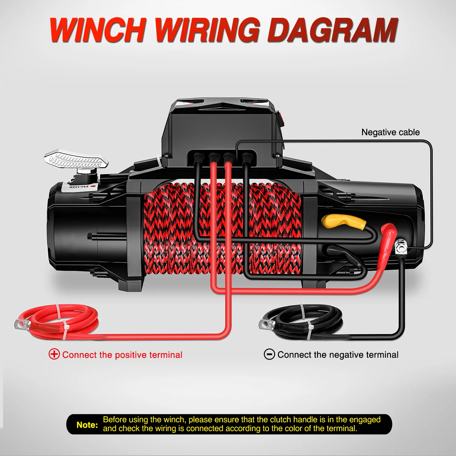12000 lb ATV/UTV Electric Winch Kit With Synthetic Rope 3-IN-1 Smart Remote