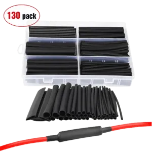 130Pcs Heat Shrink Tubing Kit