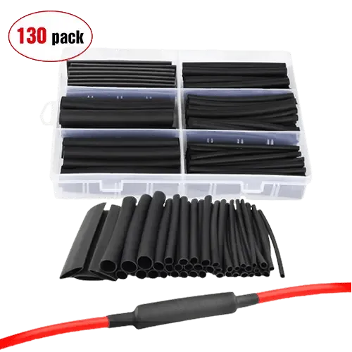 130Pcs Heat Shrink Tubing Kit