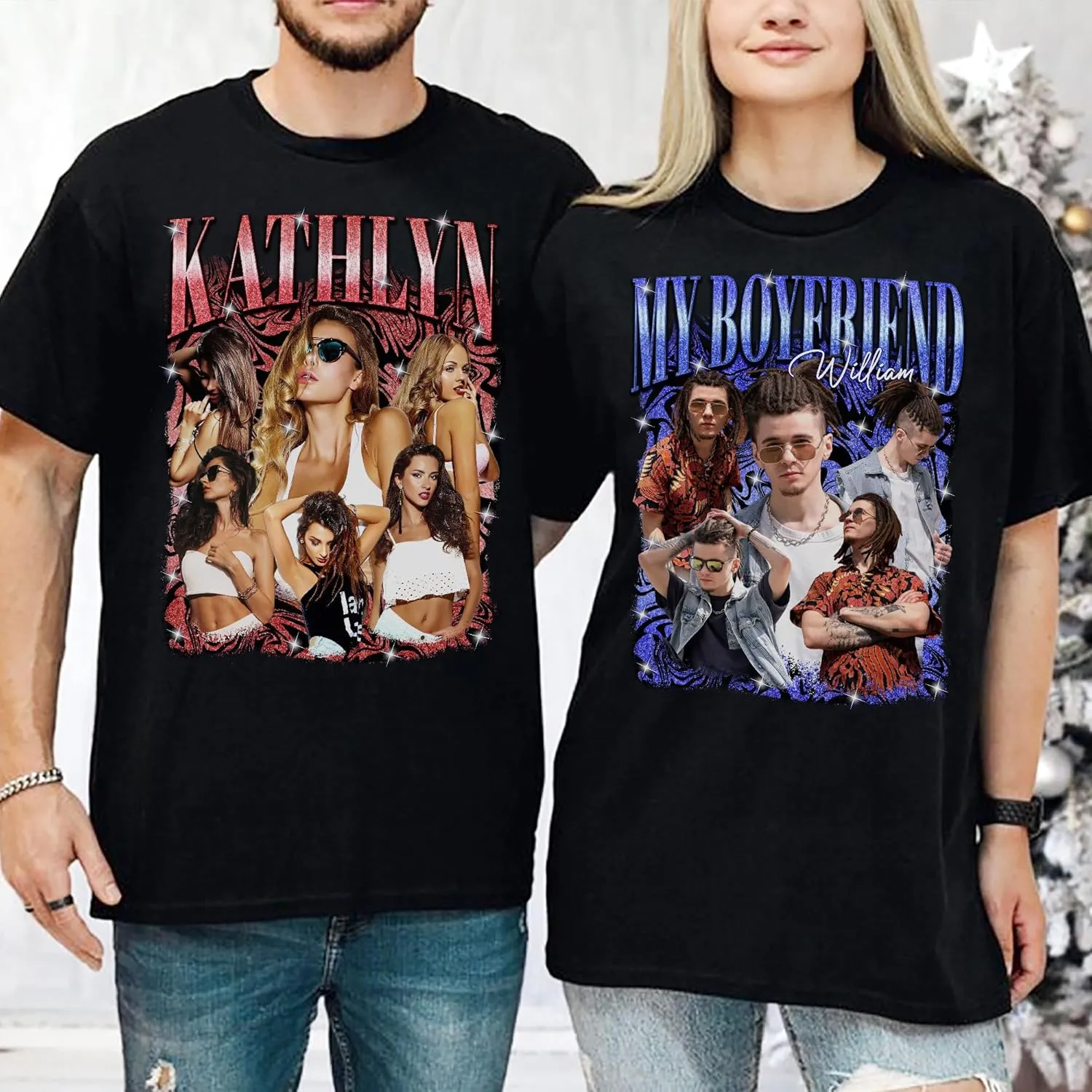 Custom Your Own Bootleg Rap Shirt Custom Picture Shirt Customized Vintage Graphic Tshirt Gift for Women Men