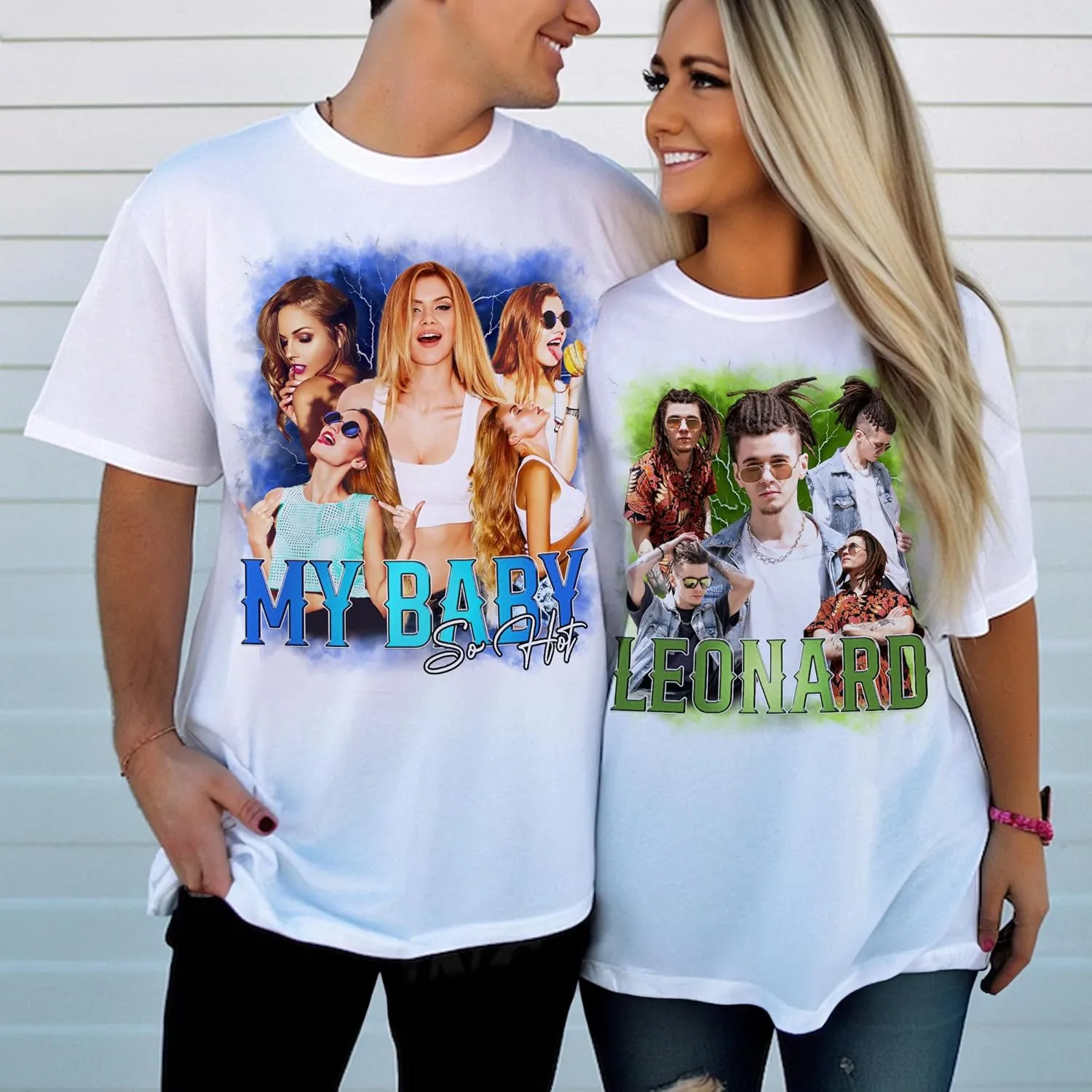 Custom Your Own Bootleg Rap Shirt Custom Picture Shirt Customized Vintage Graphic Tshirt Gift for Women Men