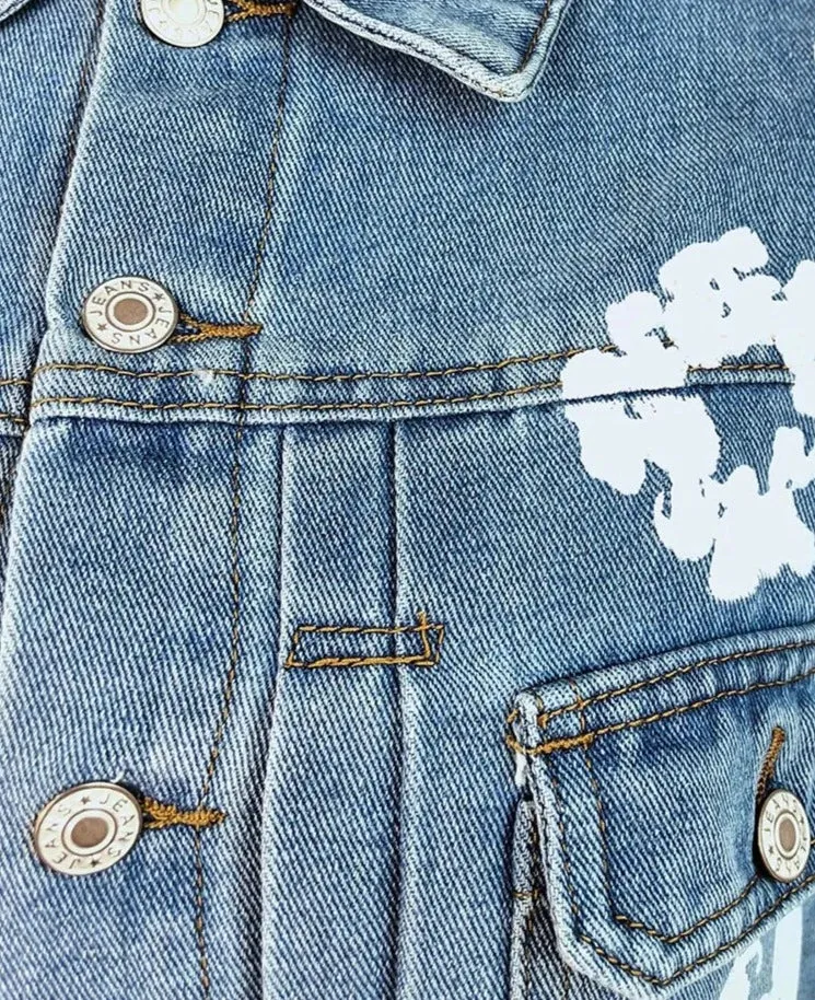 Floral Print Denim Jackets
