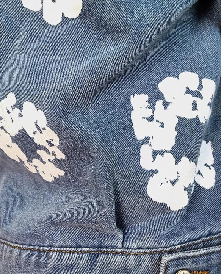 Floral Print Denim Jackets