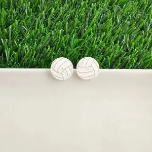 Glitter Volleyball Studs
