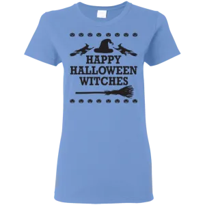 Happy Halloween Witches T-Shirt Halloween Clothing (Women)