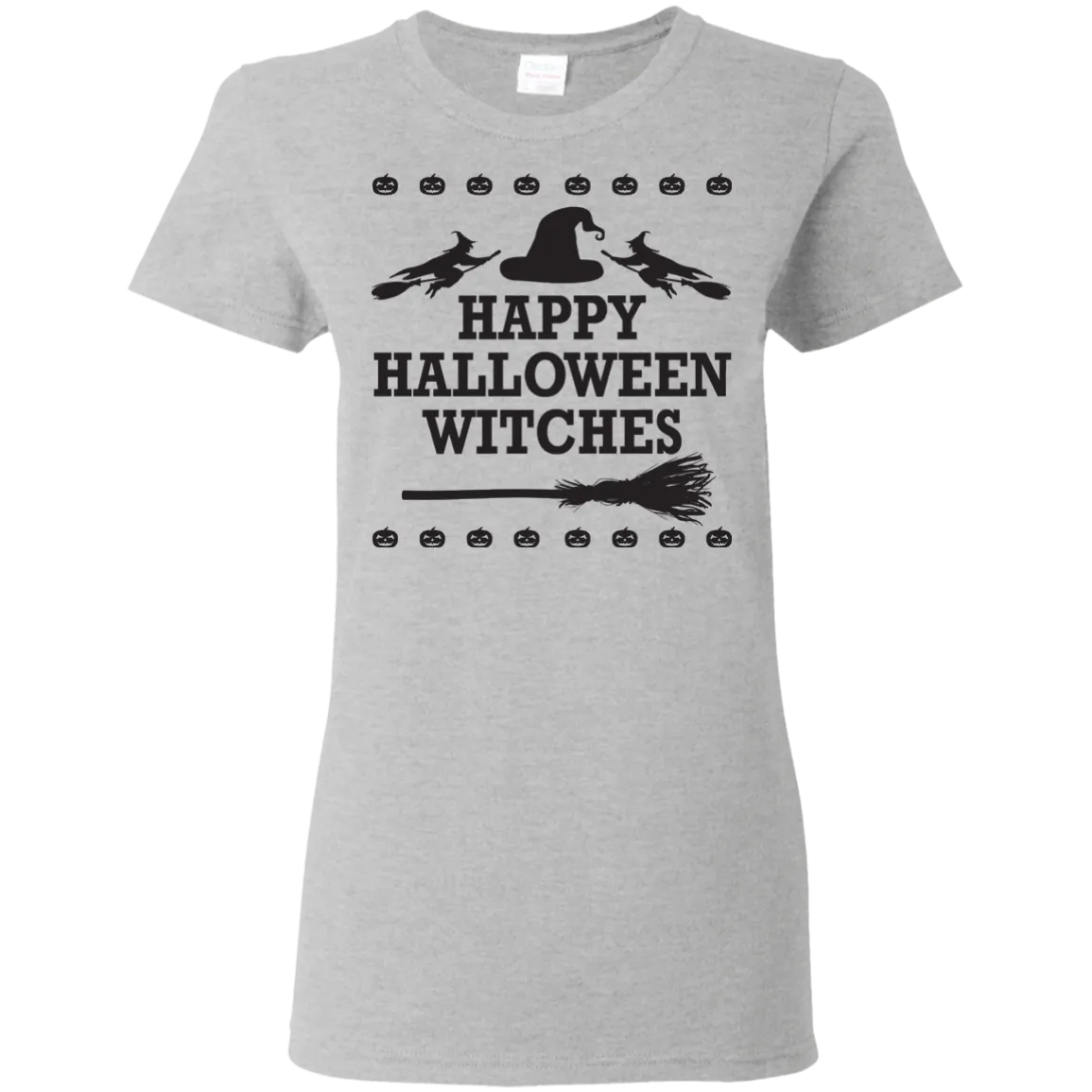 Happy Halloween Witches T-Shirt Halloween Clothing (Women)