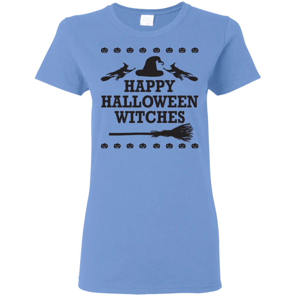 Happy Halloween Witches T-Shirt Halloween Clothing (Women)