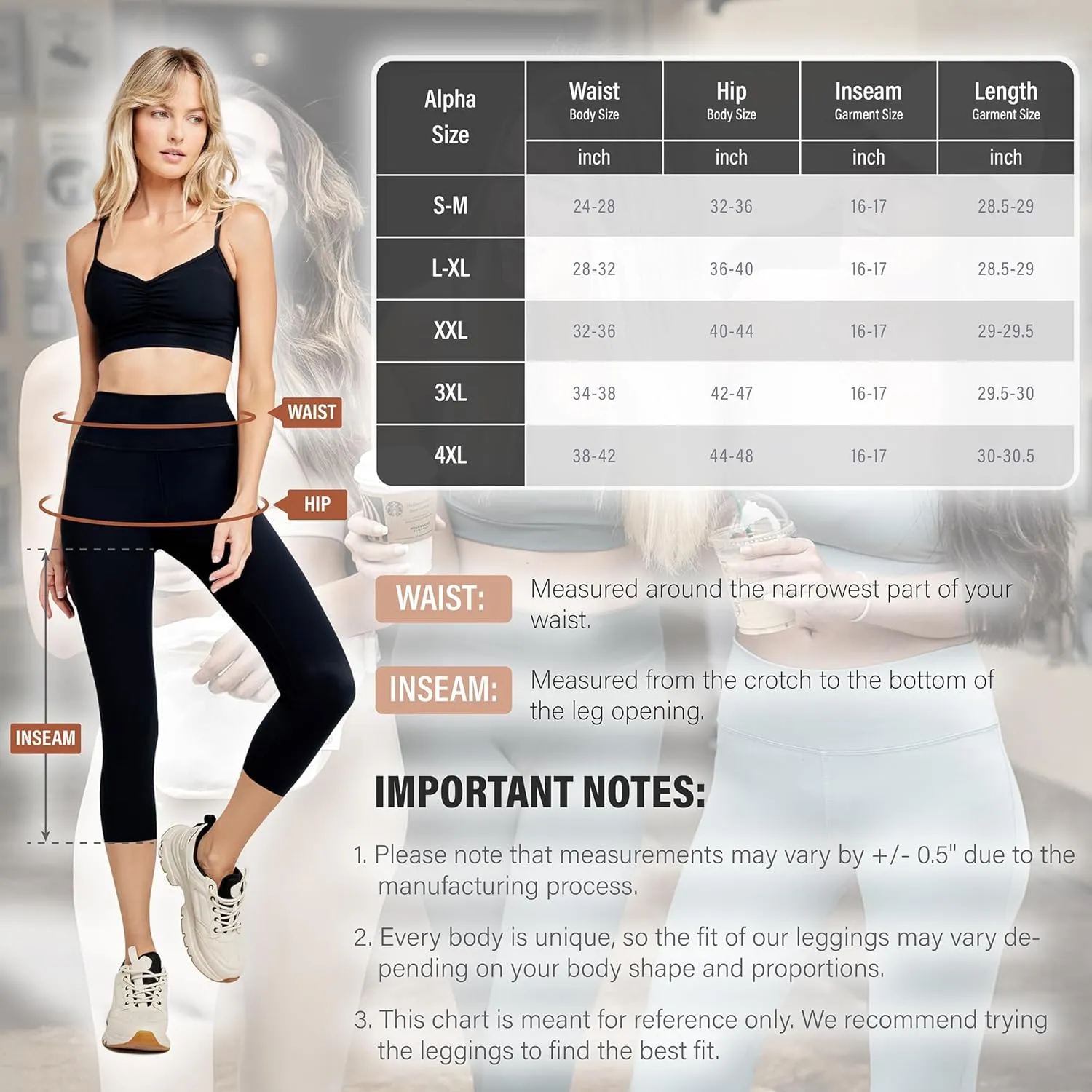 High Waisted Leggings for Women - Tummy Control Yoga Pants for Workout Running Athletic Women's Leggings Plus Size