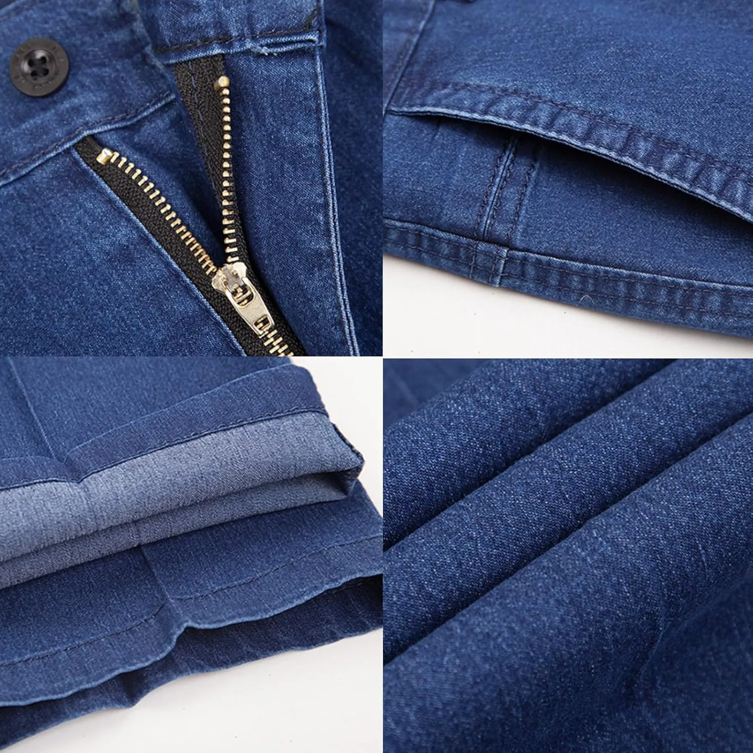 Jett Jeans for Older Men, Men's Classic Straight Fit Stretch Jeans