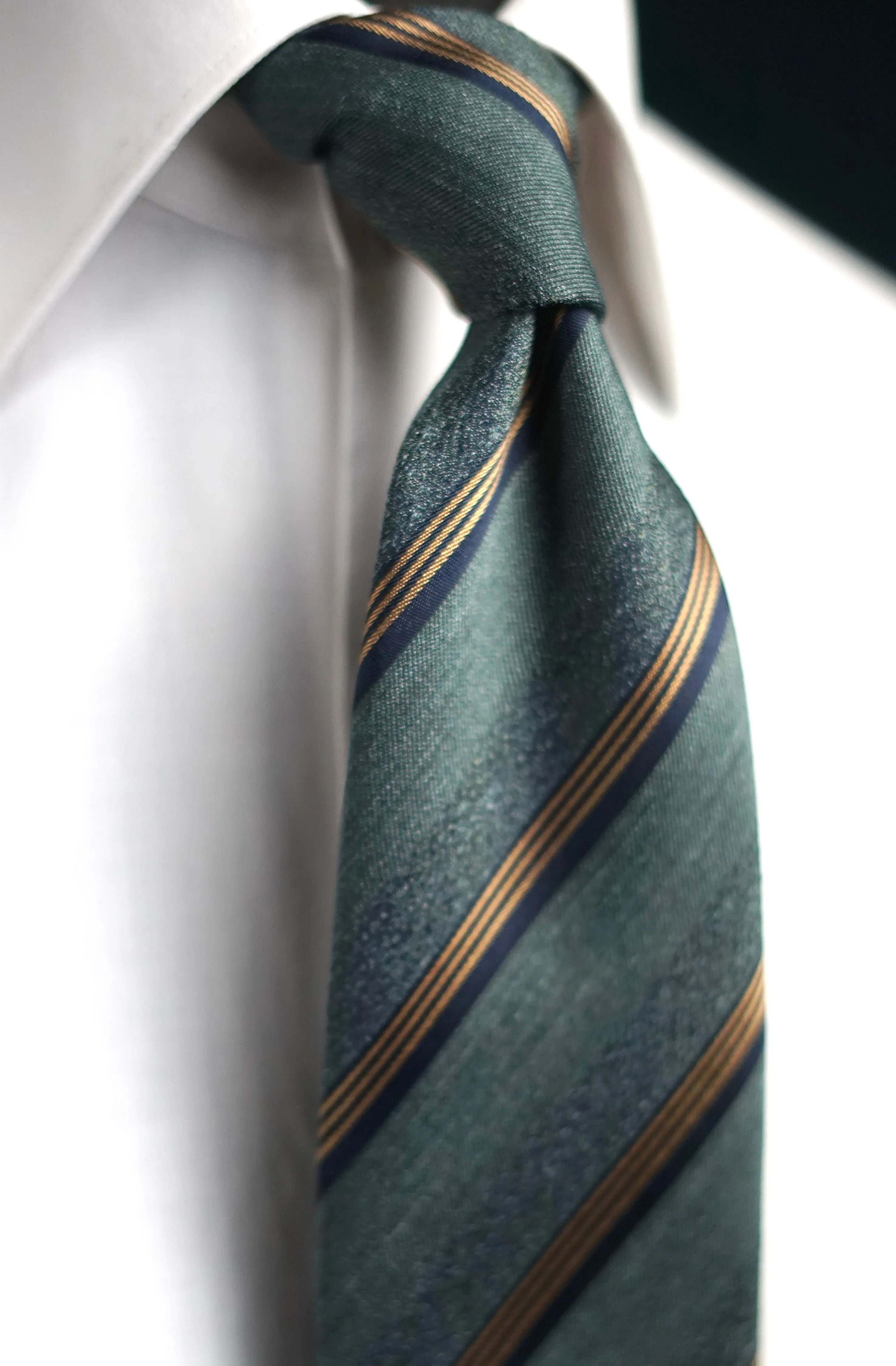 Melange Green Silk Necktie