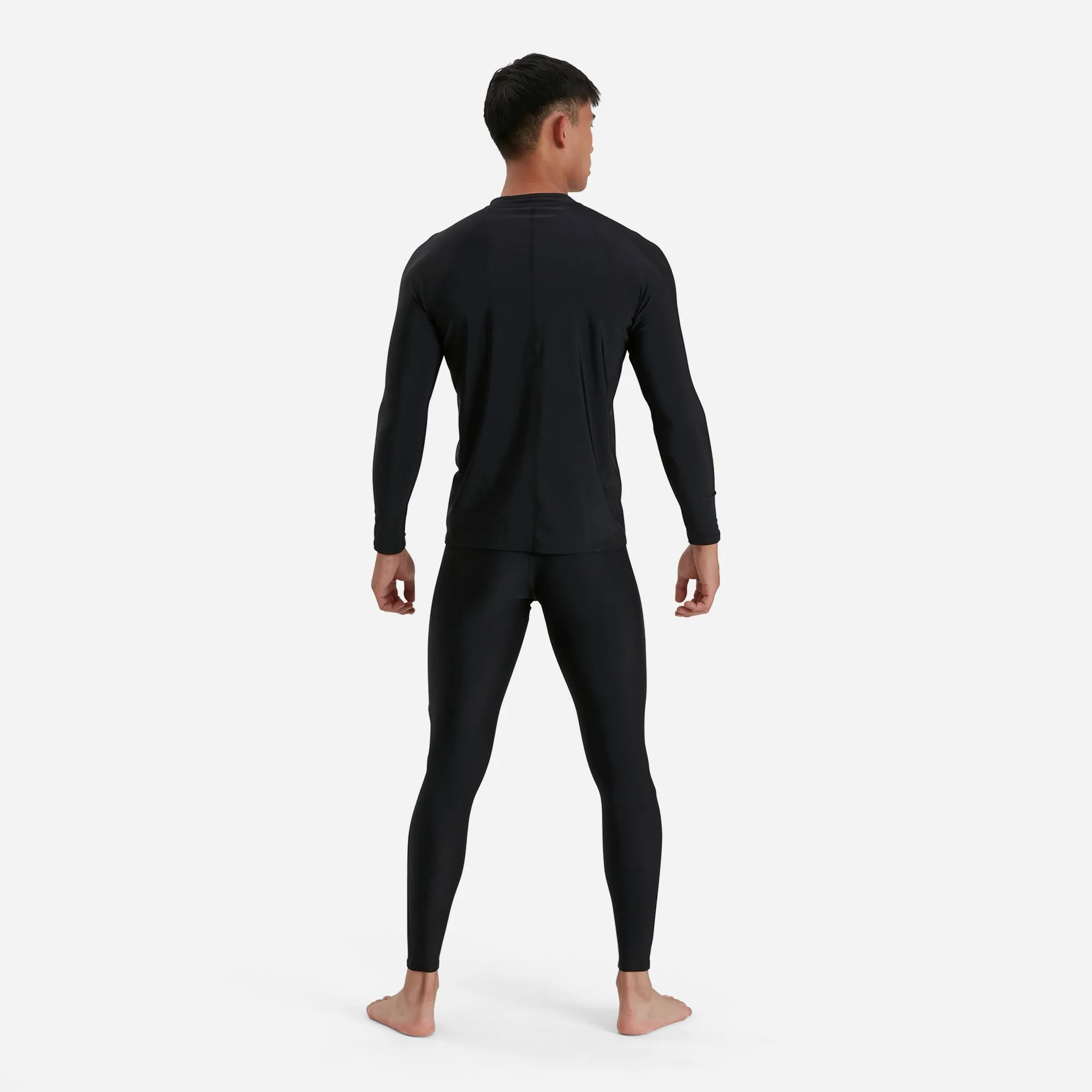 Áo Bơi Chống Nắng Tay Dài Nam Speedo Essentials - Đen