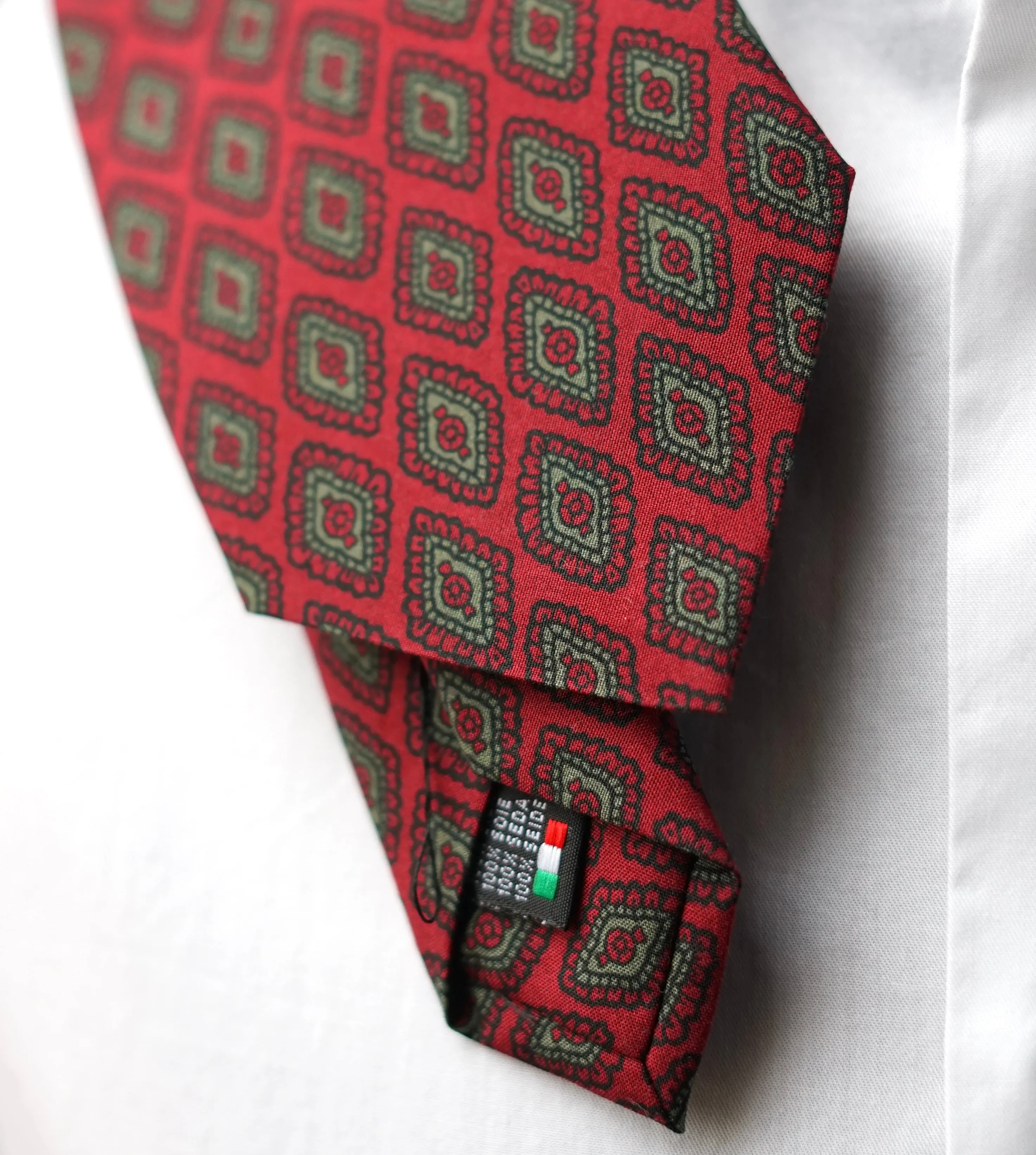 ROSSA MADDER Silk Necktie