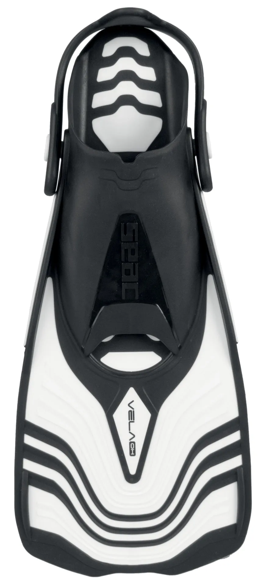 SEAC Vela OH Snorkeling and Pool Swimming Short Fins with Adjustable Strap