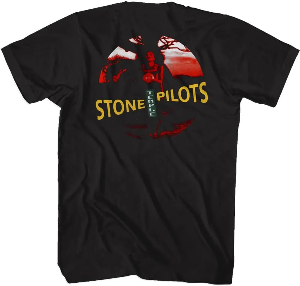 Stone Temple Pilots Rock Band Logo Front & Back Print Adult Short Sleeve T-Shirt