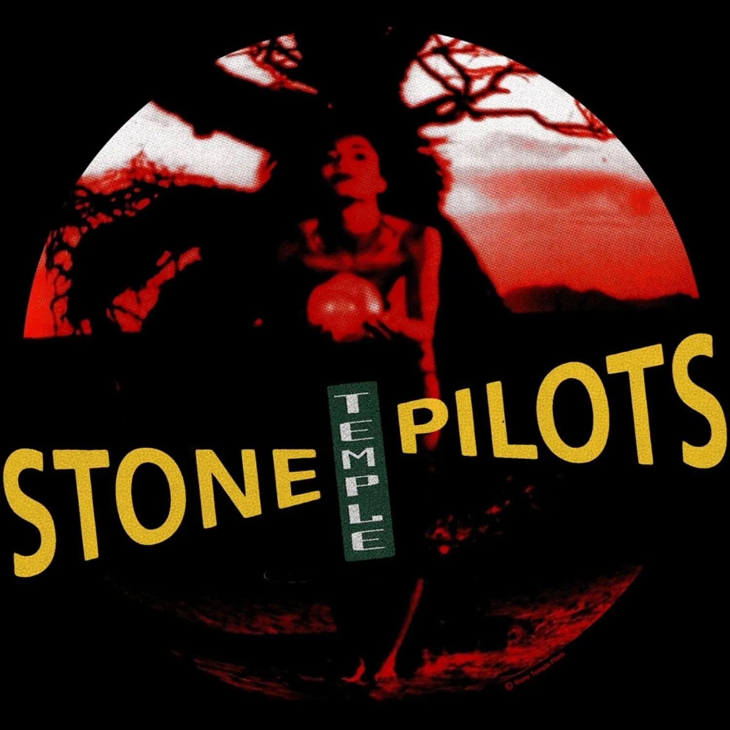 Stone Temple Pilots Rock Band Logo Front & Back Print Adult Short Sleeve T-Shirt