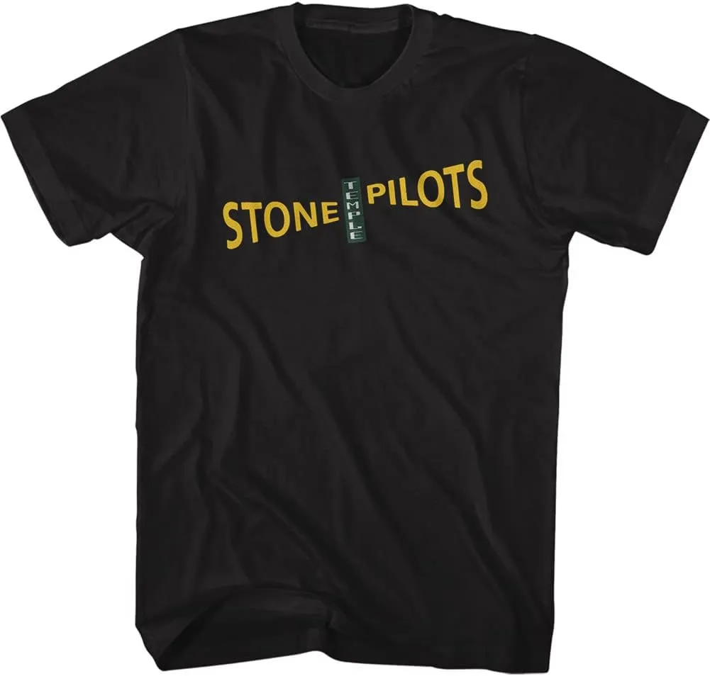 Stone Temple Pilots Rock Band Logo Front & Back Print Adult Short Sleeve T-Shirt