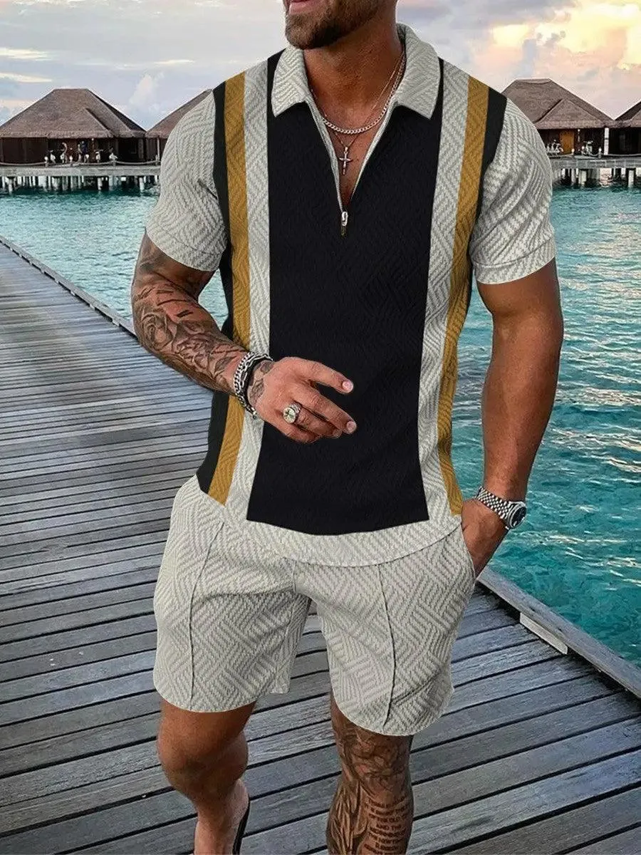 Summer Suit for Men Polo Tshirt   Shorts